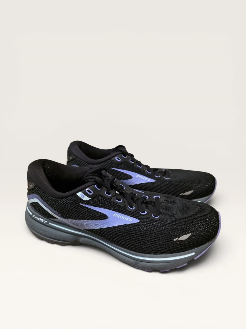 Brooks Ghost 15 Women's Size 8 Black Jacaranda Salt Running Shoes 1203801B011